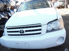 2003 Toyota Highlander White 3.0L AT 2WD #Z22078